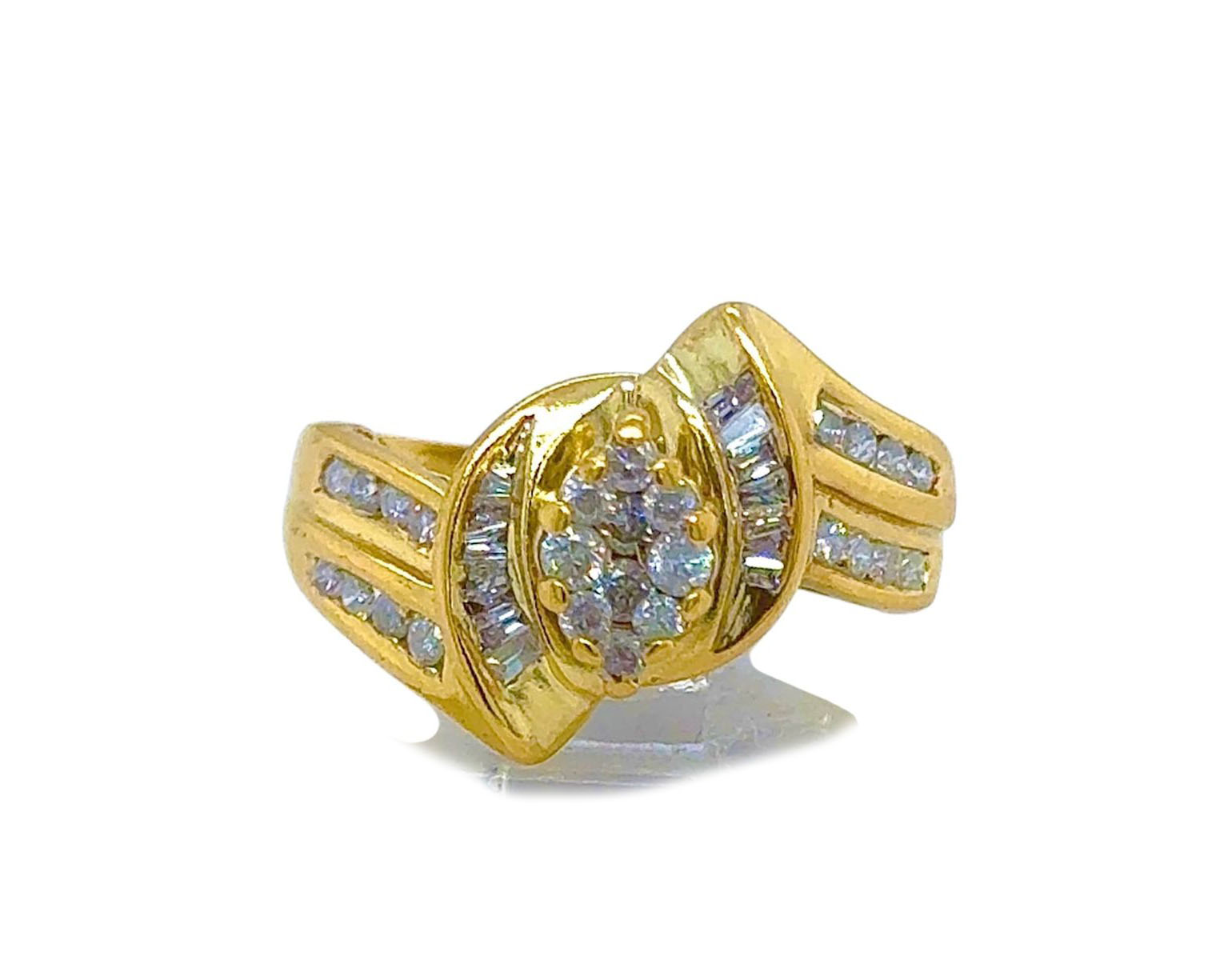 Gold Diamond Engagement Ring