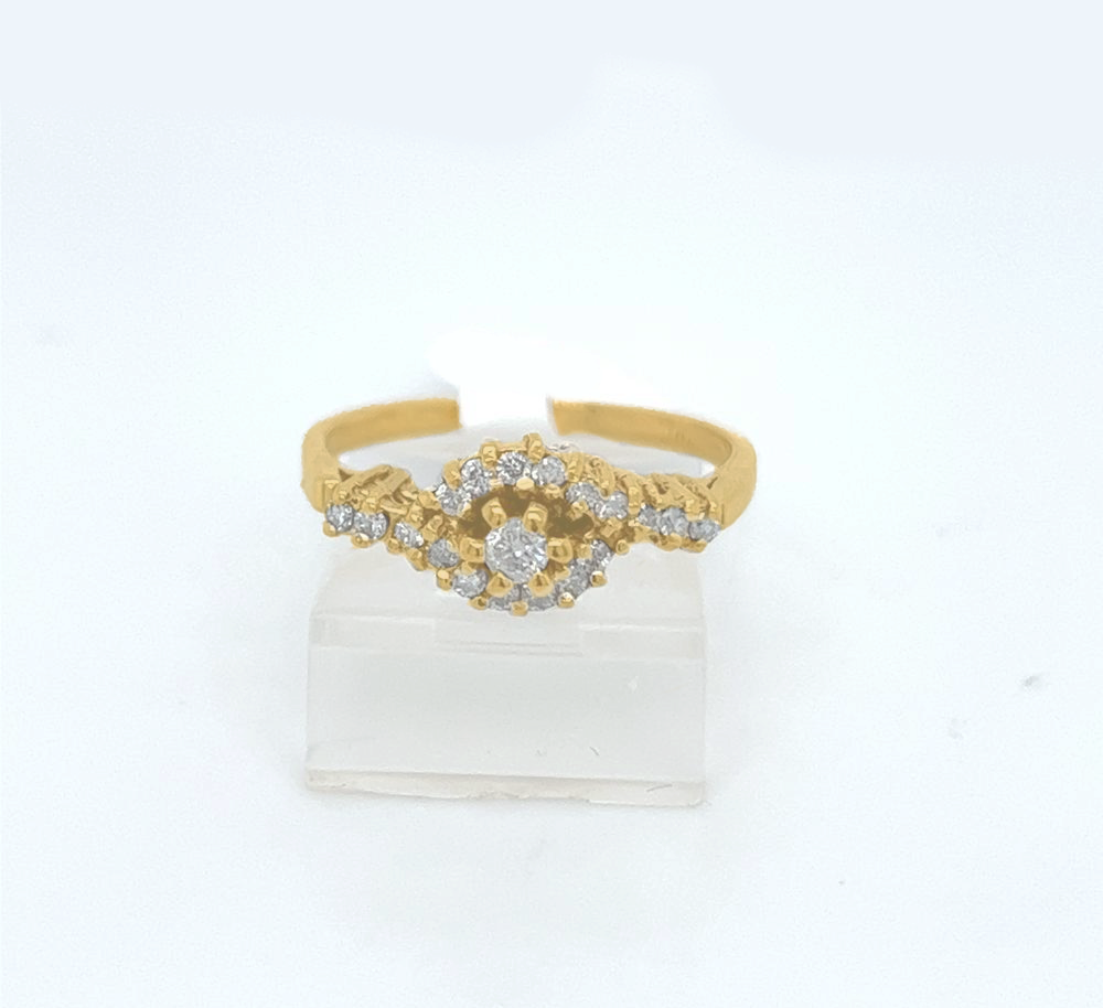 Gold Diamond Engagement Ring