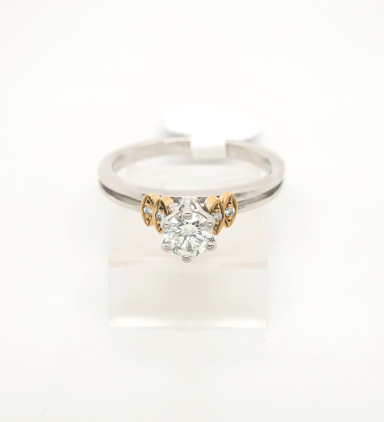 Gold Diamond Engagement Ring