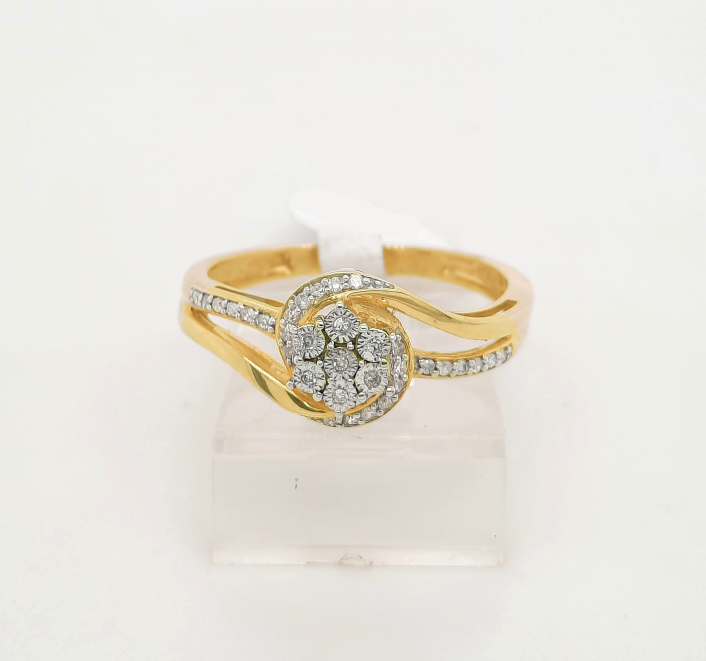 Gold Diamond Engagement Ring