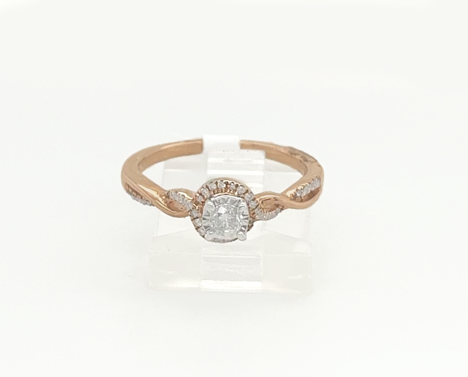 Gold Diamond Engagement Ring