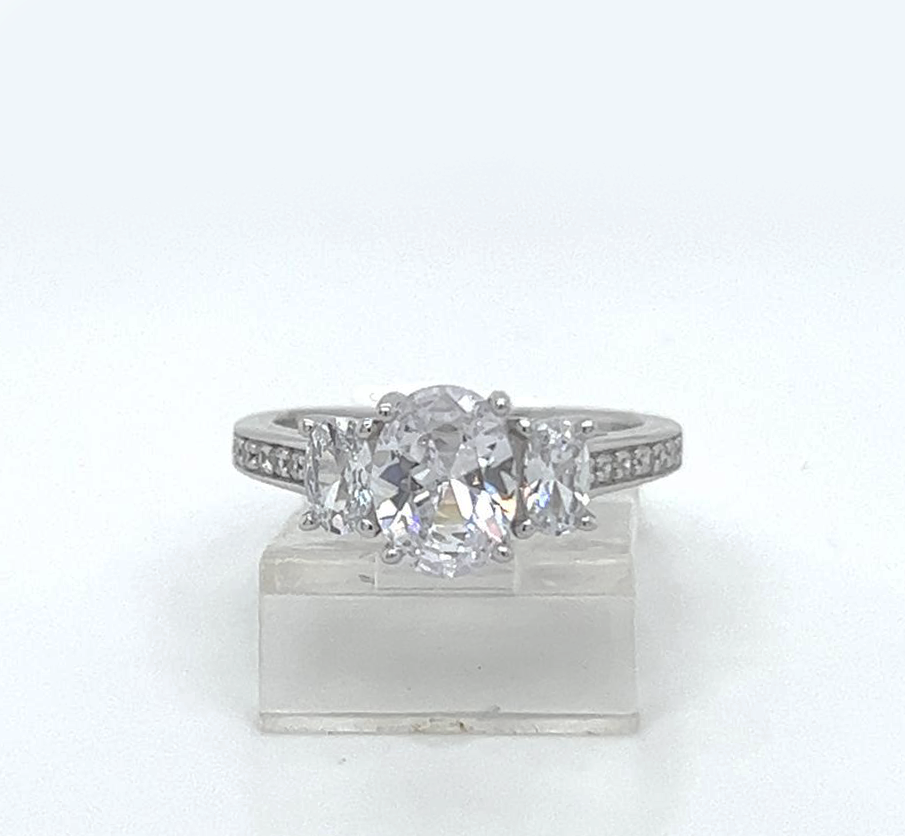 Silver Engagement Ring