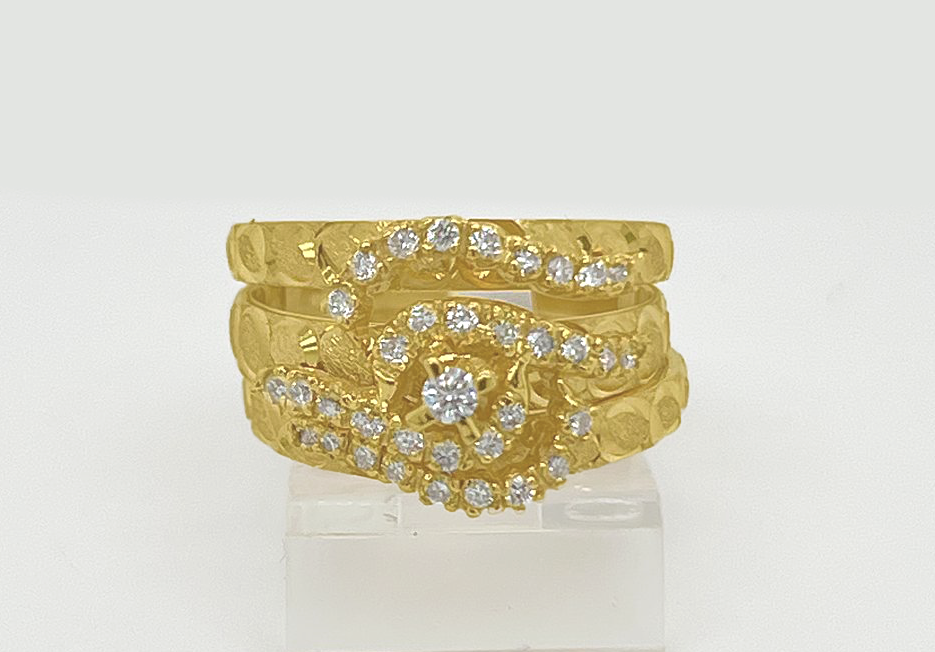 3PC Gold Wedding Ring