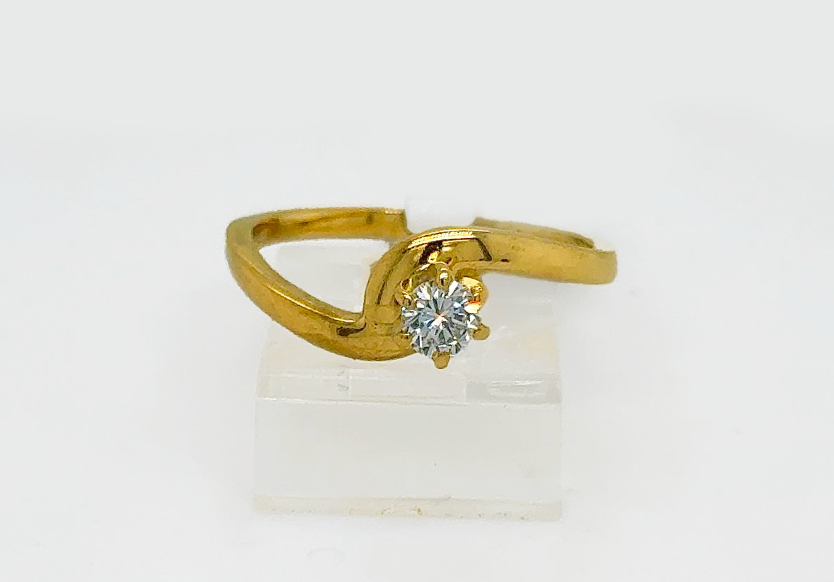 Gold Diamond Engagement Ring