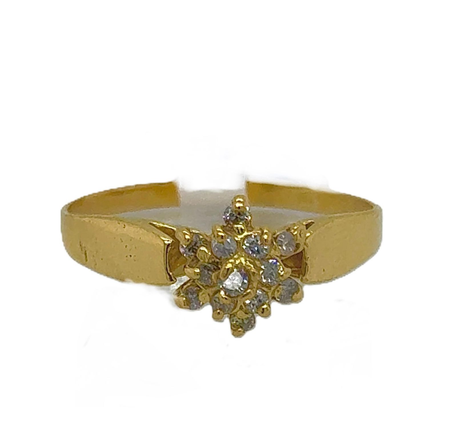 Gold Diamond Engagement Ring