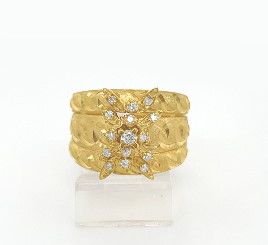 3PC Gold Wedding Ring