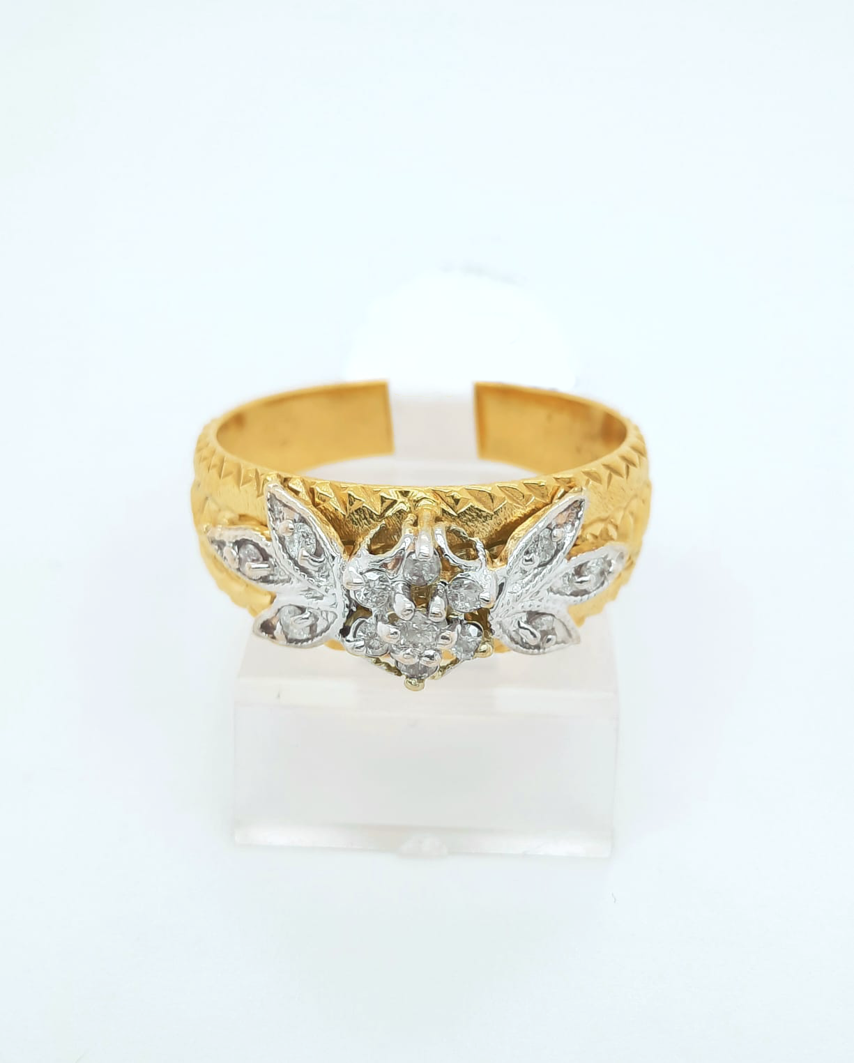 Gold Diamond Engagement Ring