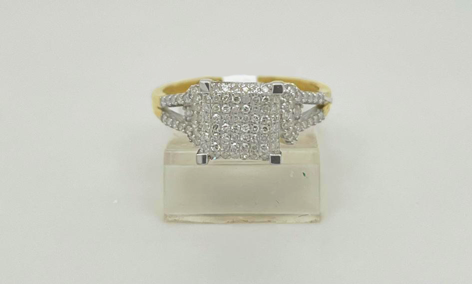 Gold Diamond Engagement Ring
