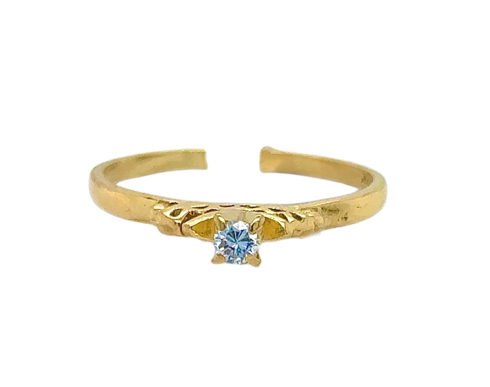Gold Diamond Engagement Ring