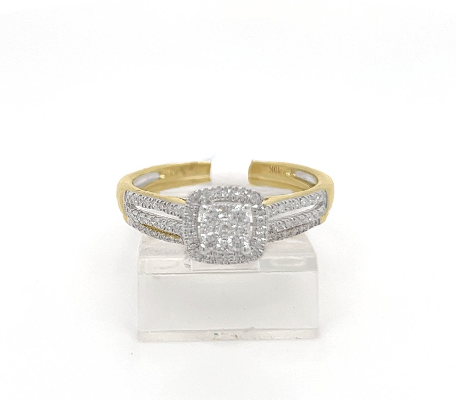 2PC Gold Wedding Ring