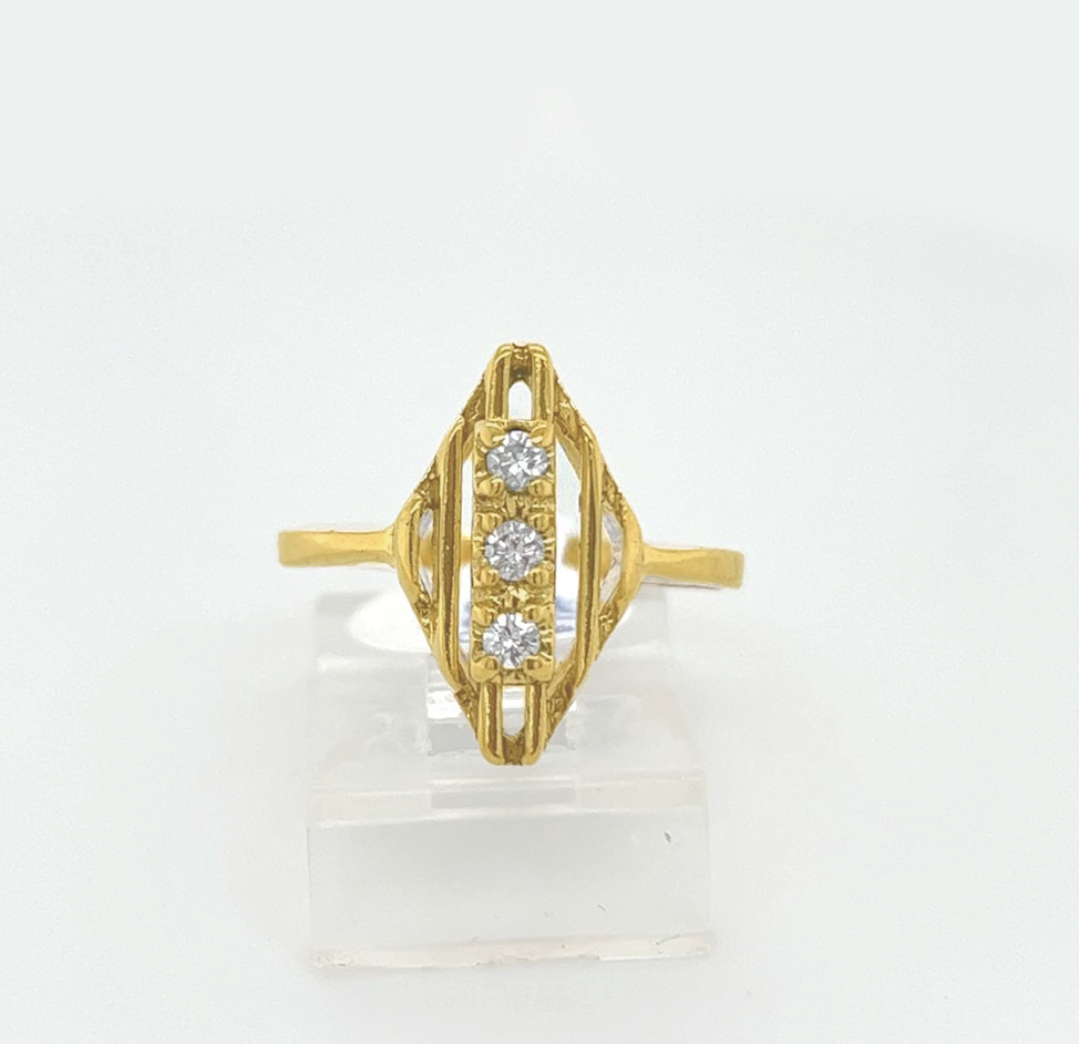 Gold Diamond Engagement Ring