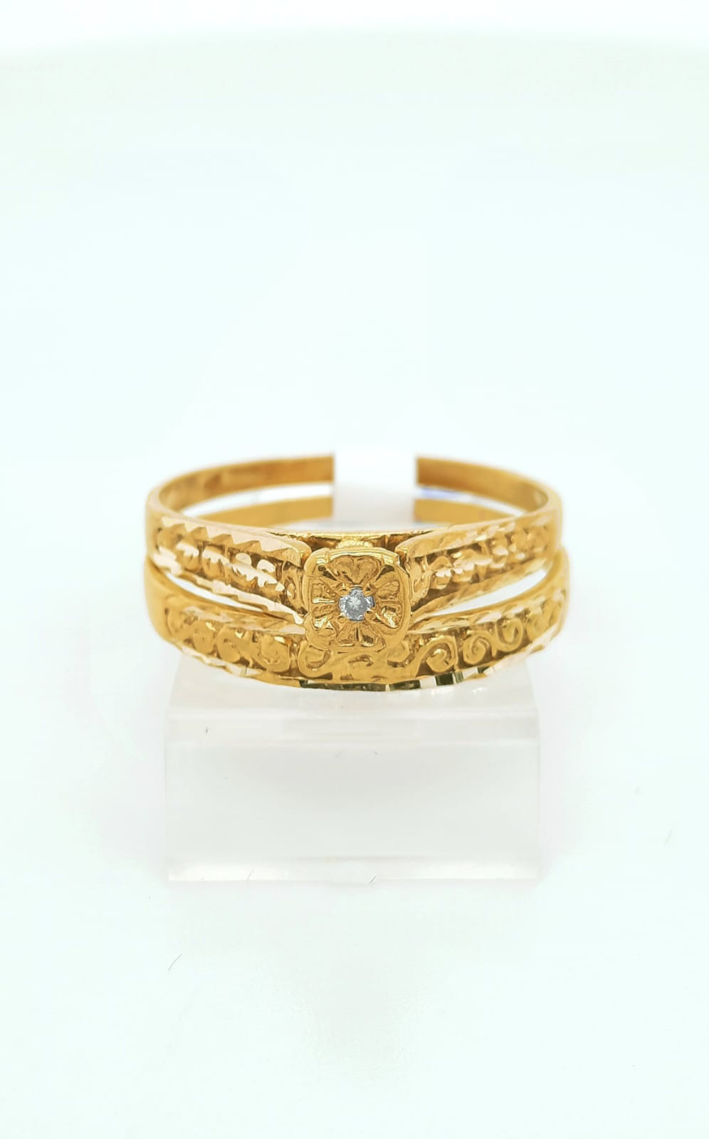 2PC Gold Wedding Ring