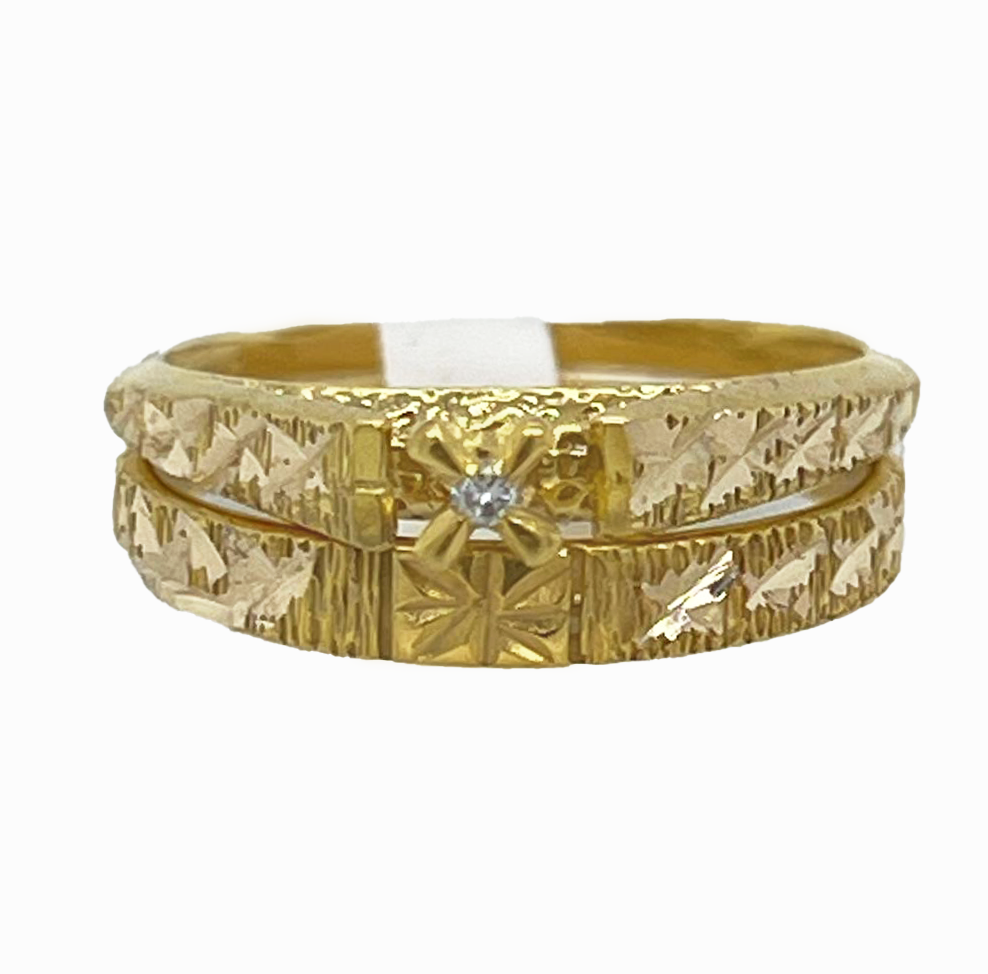 Gold Diamond Engagement Ring