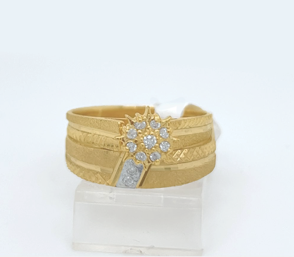 2PC Gold Wedding Ring