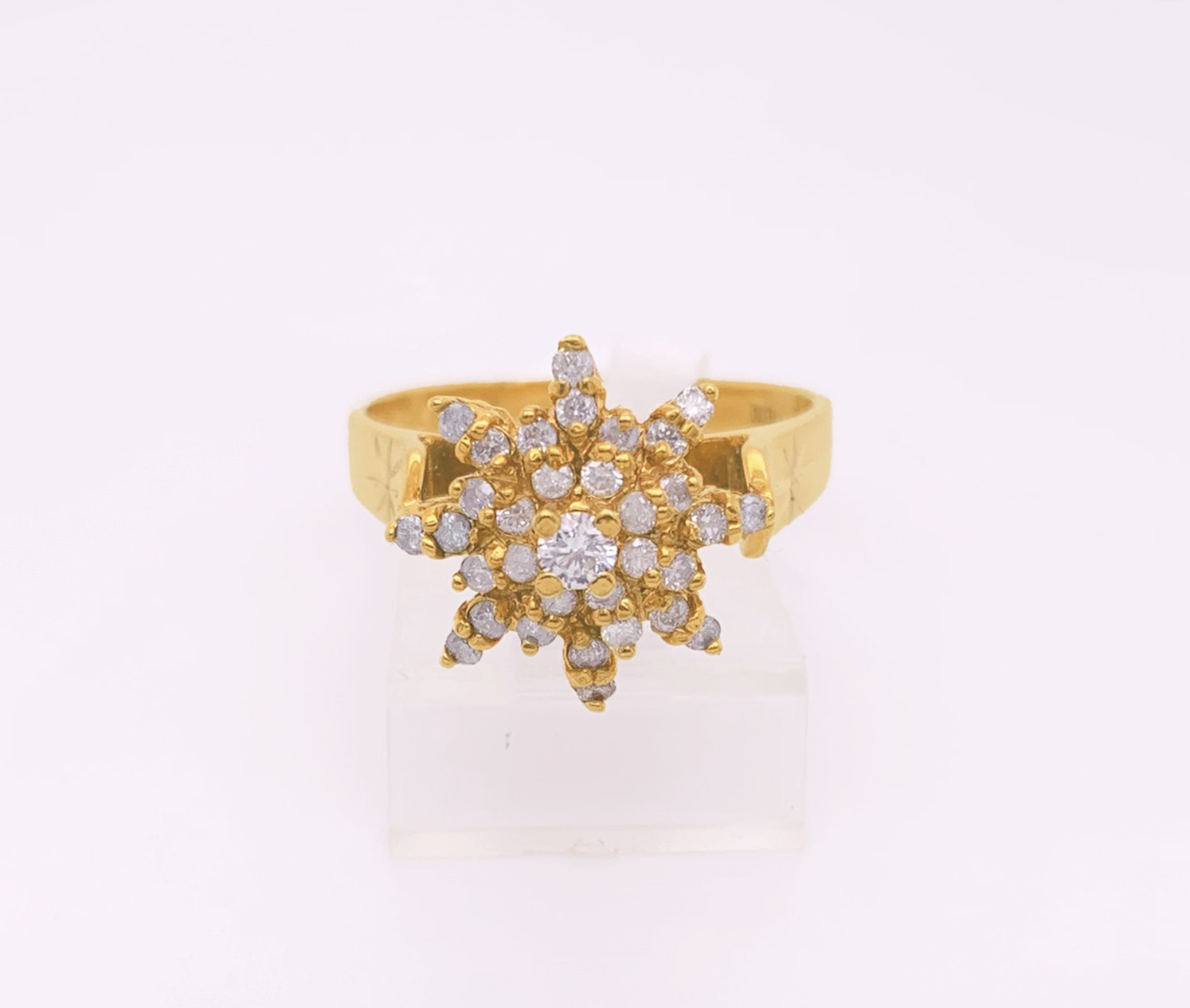 Gold Diamond Engagement Ring