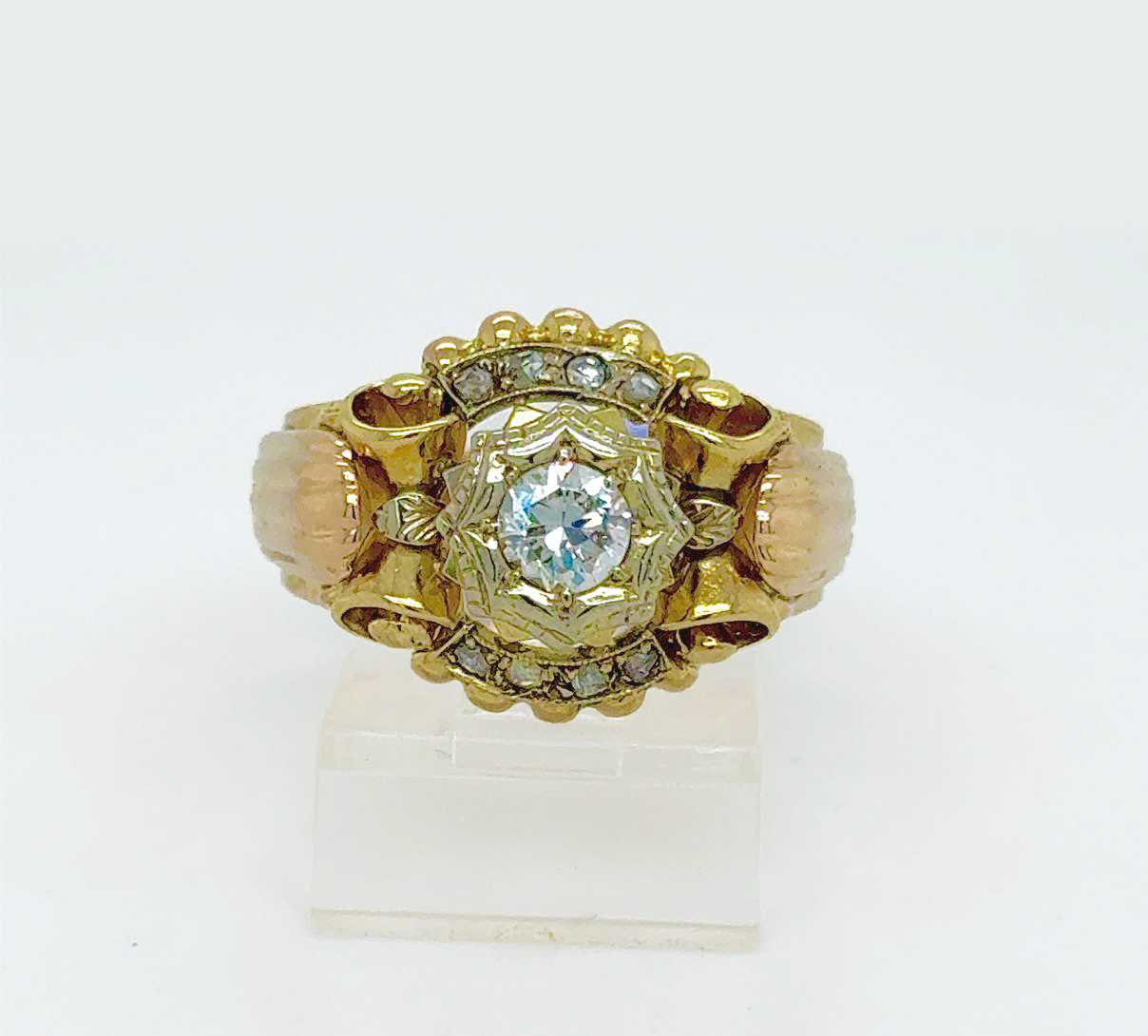 Gold Diamond Engagement Ring