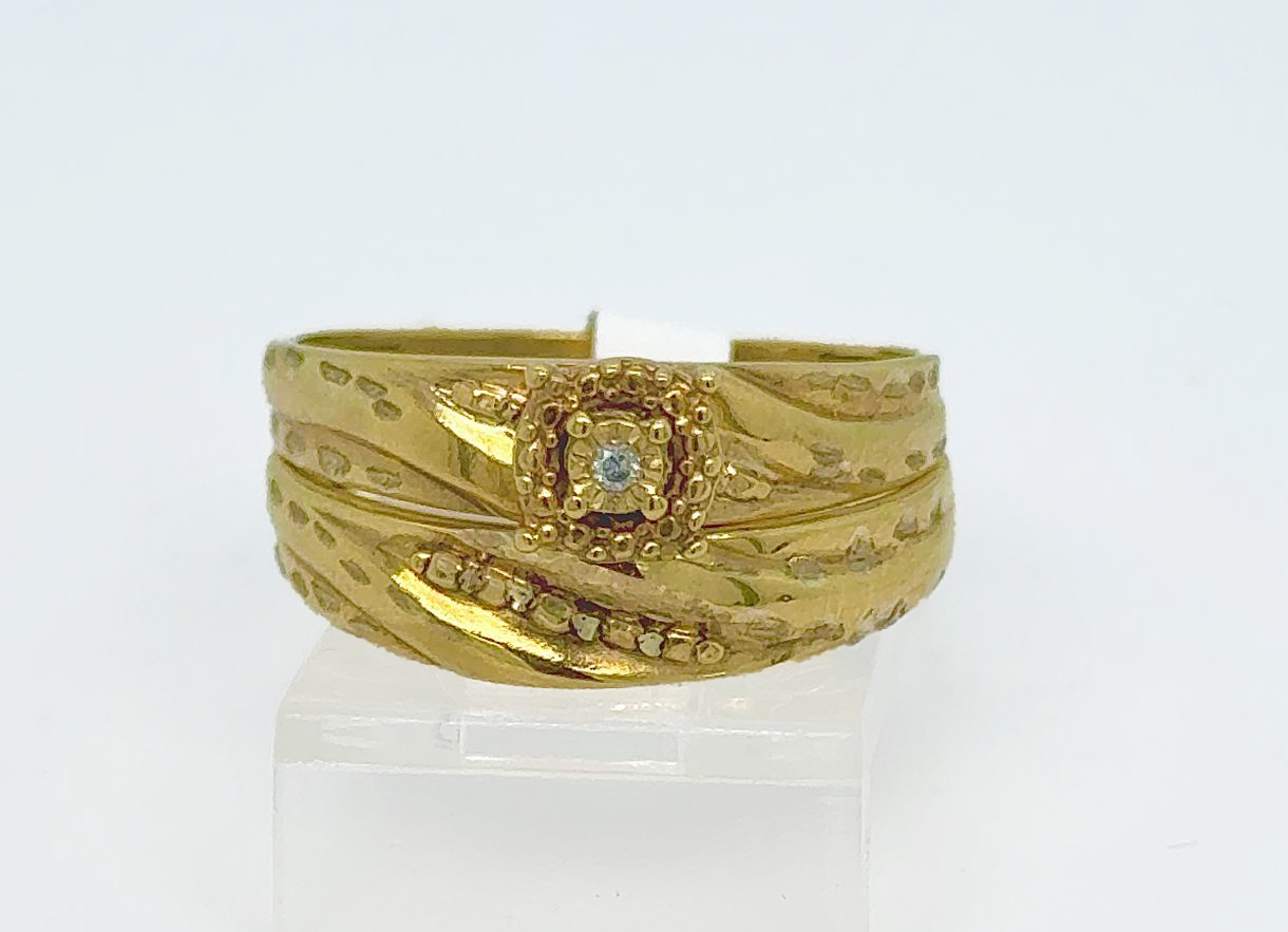 2PC Gold Wedding Ring