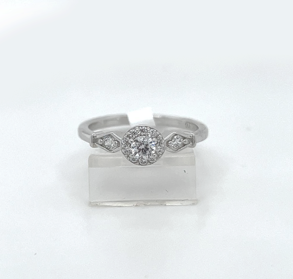 Silver Engagement Ring