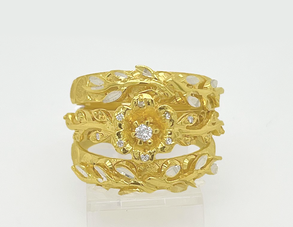 3PC Gold Wedding Ring