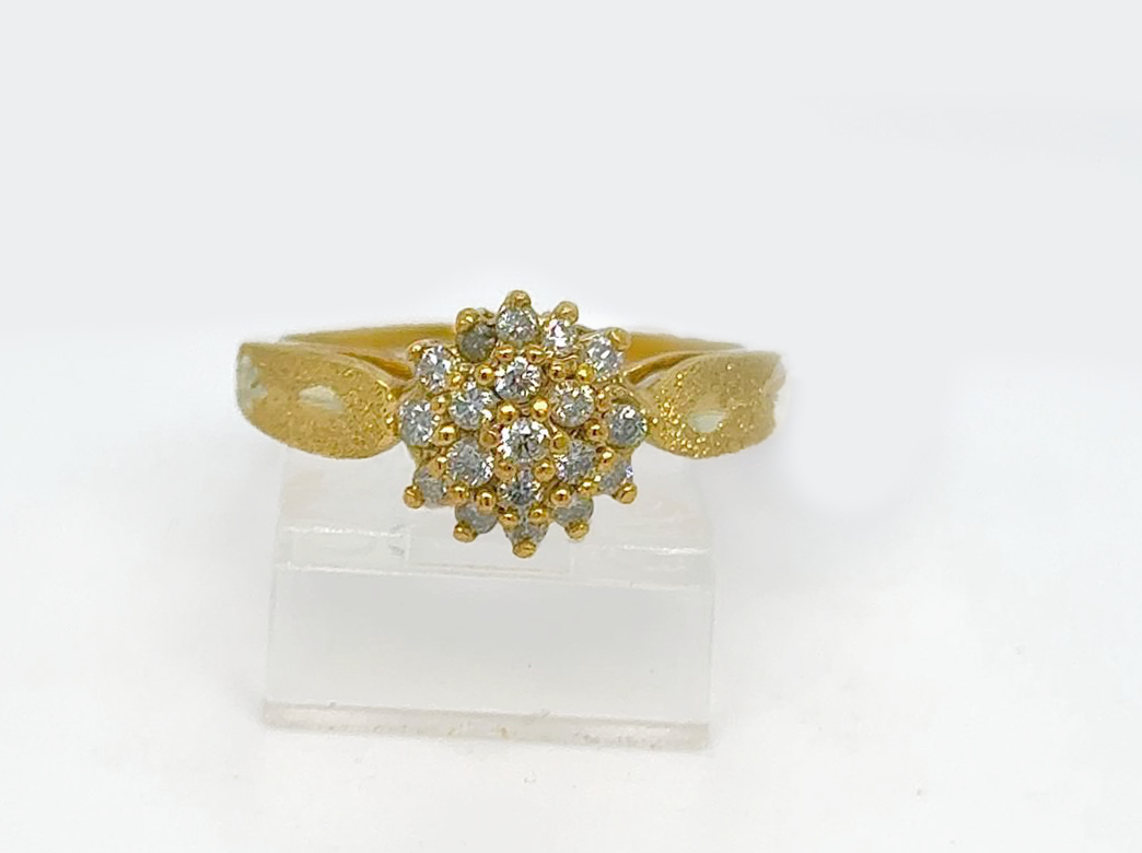 Gold Diamond Engagement Ring