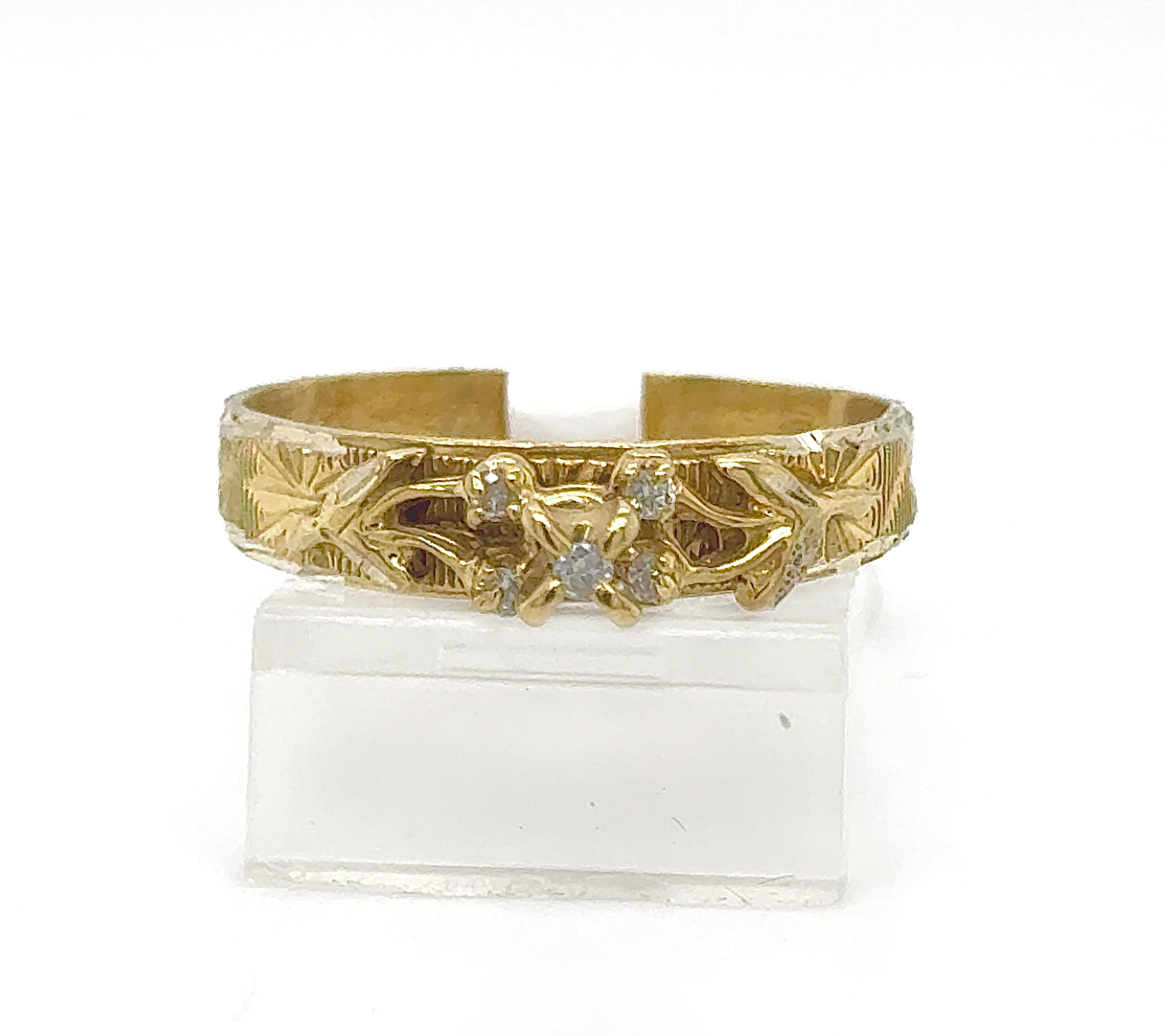 Gold Diamond Engagement Ring