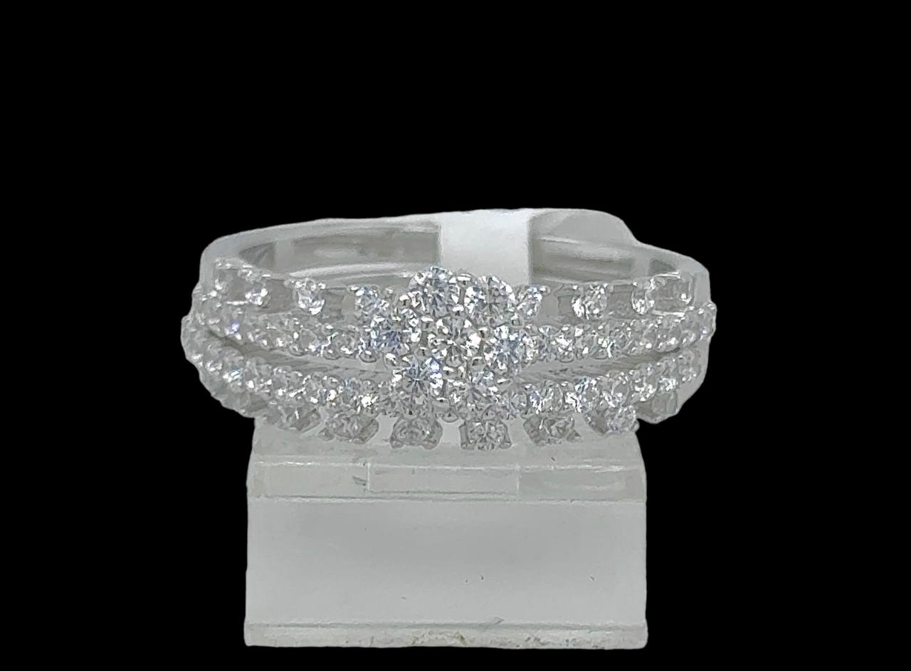 2PC Silver Wedding Ring