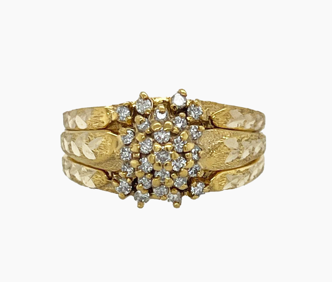 3PC Gold Wedding Ring