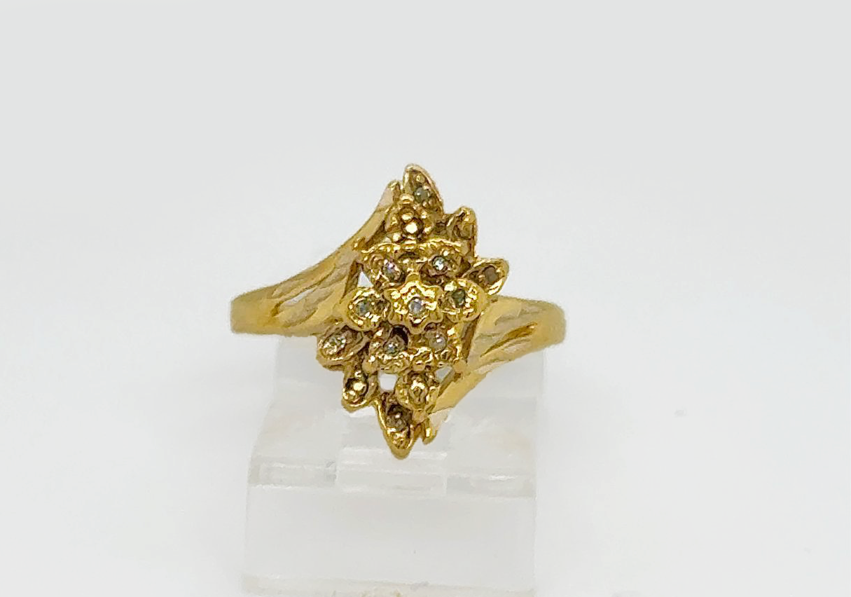 Gold Diamond Engagement Ring