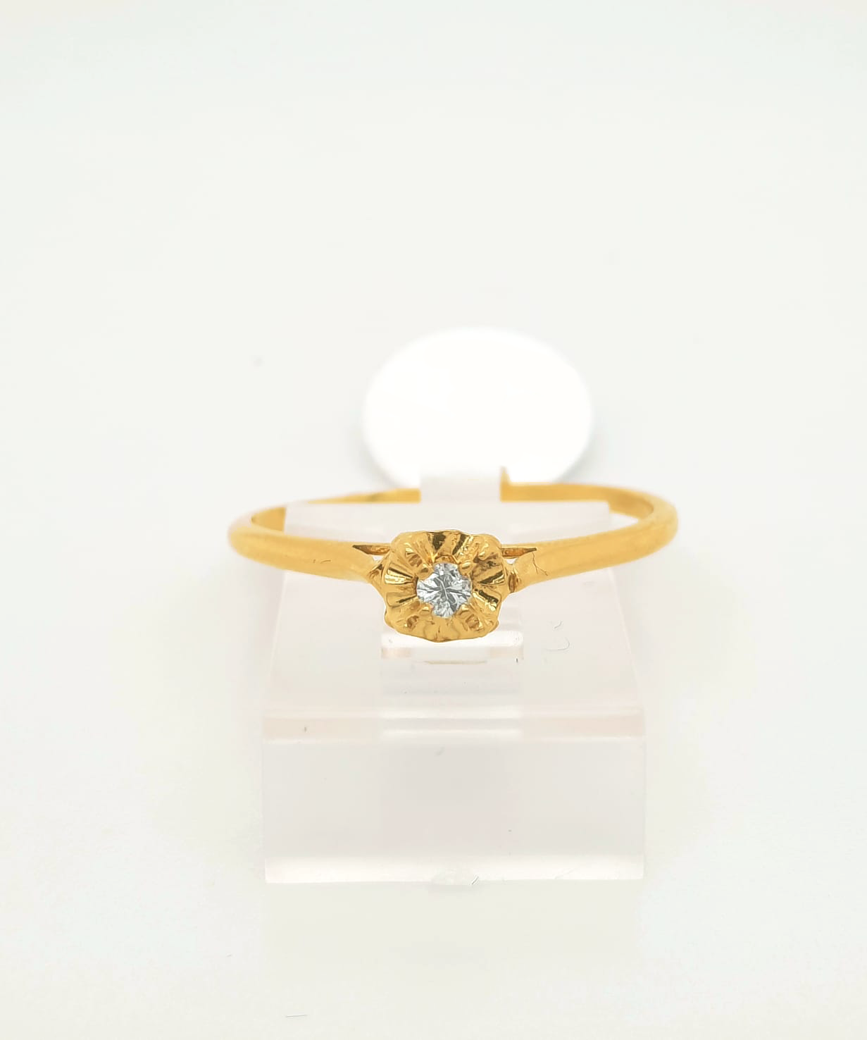 Gold Diamond Engagement Ring