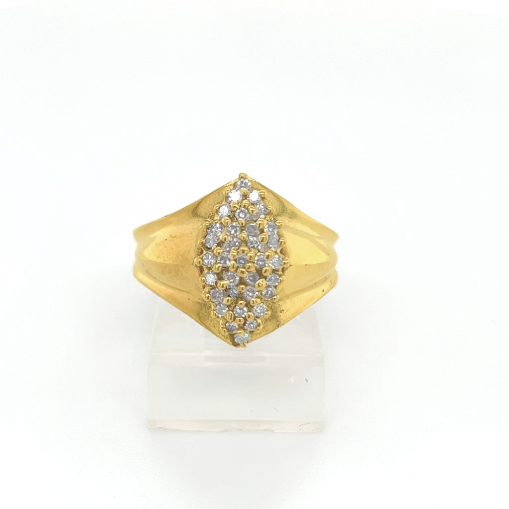 Gold Diamond Engagement Ring