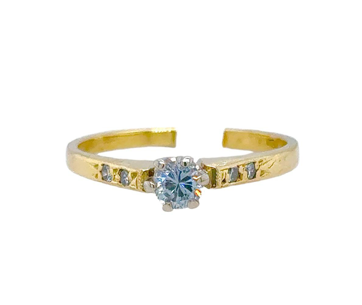 Gold Diamond Engagement Ring