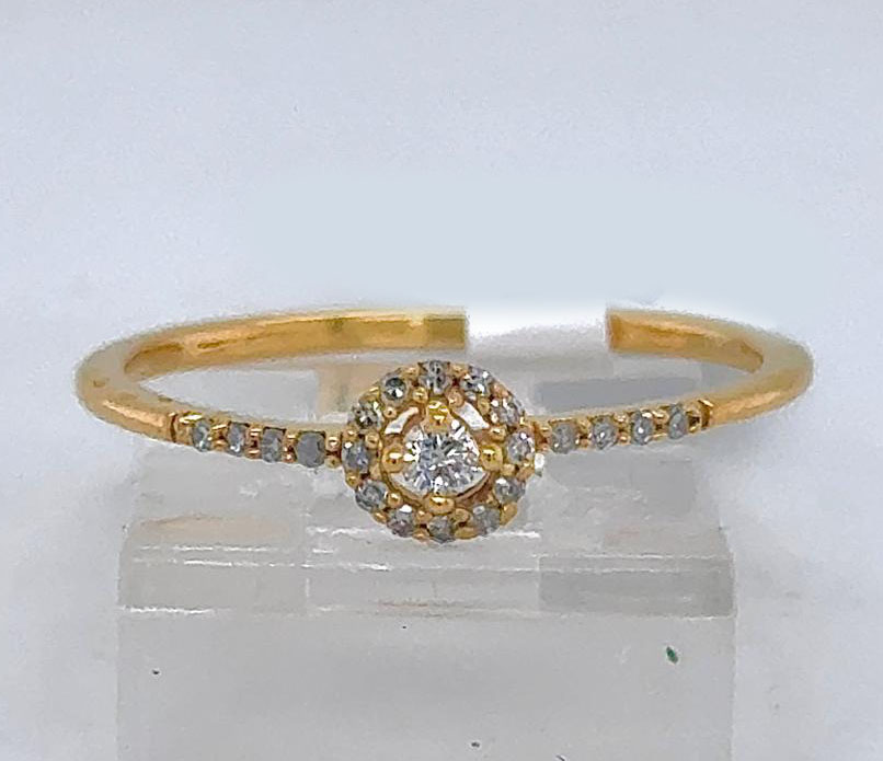 Gold Diamond Engagement Ring