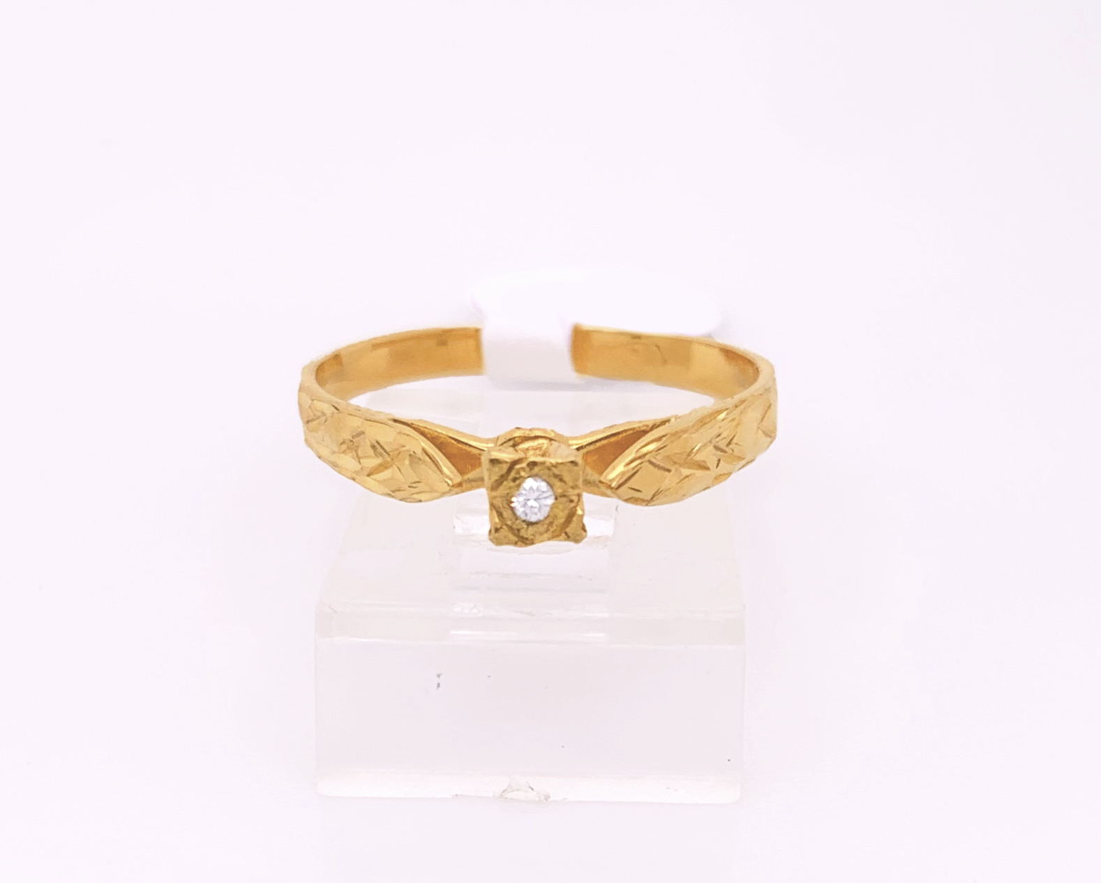 Gold Diamond Engagement Ring