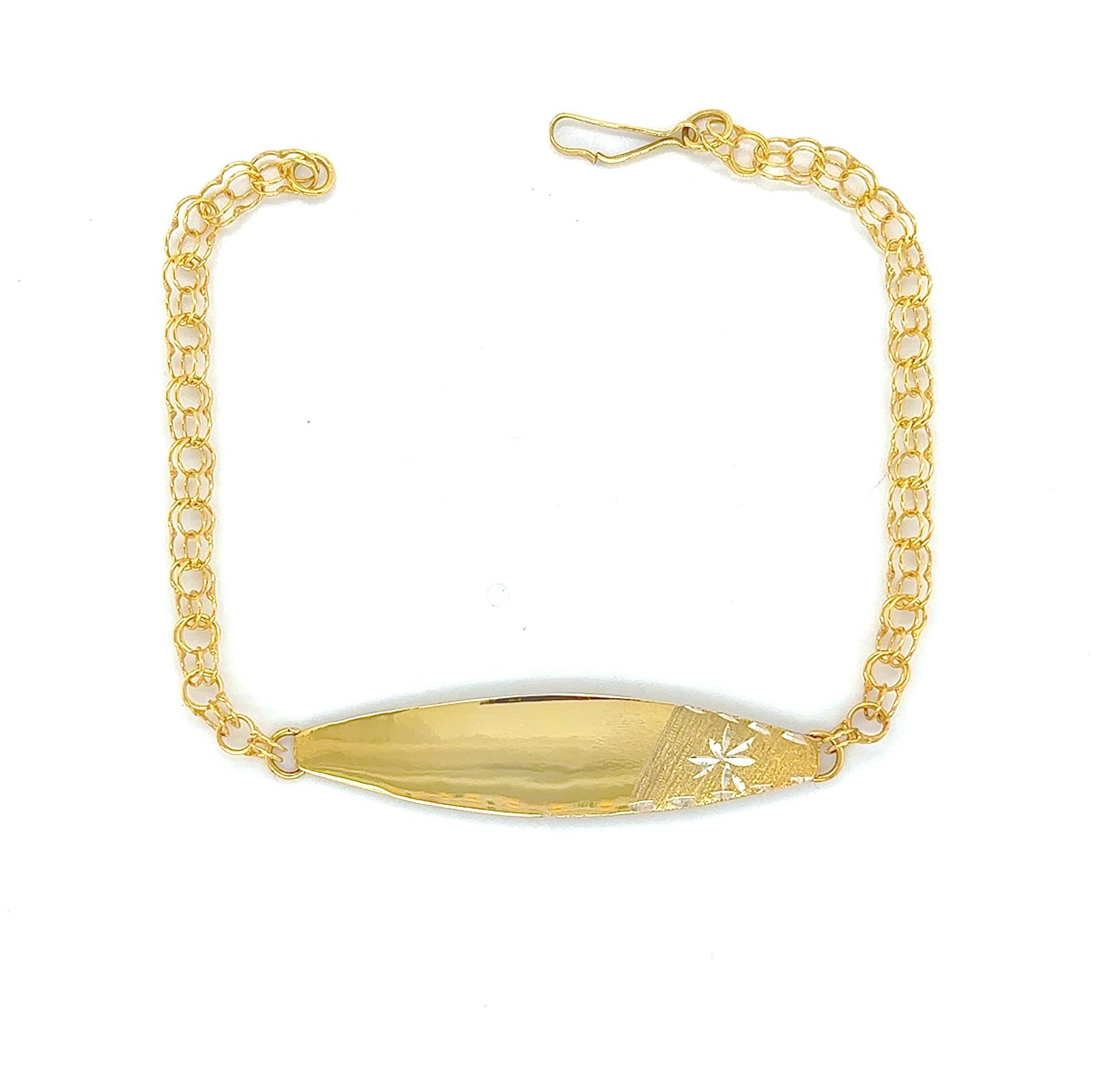 Gold Ladie ID Band