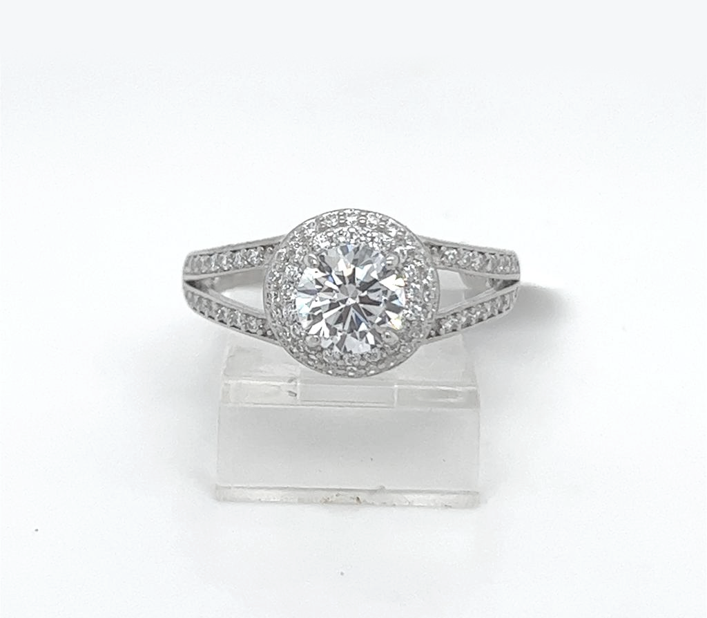 Silver Engagement Ring