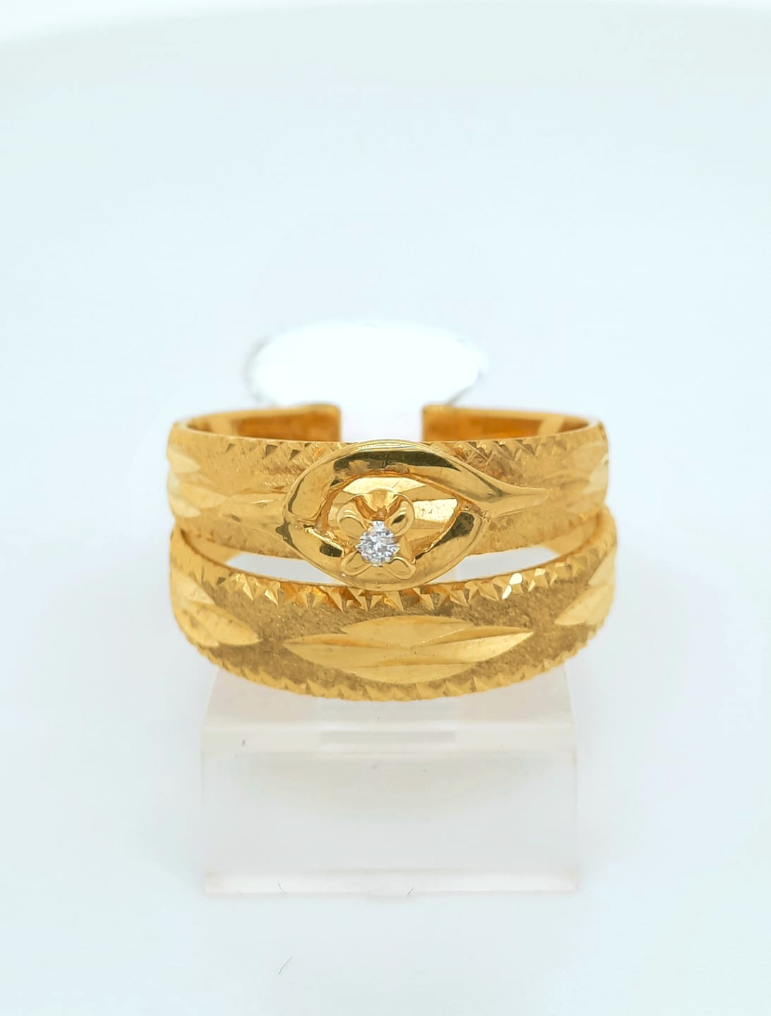 2PC Gold Wedding Ring