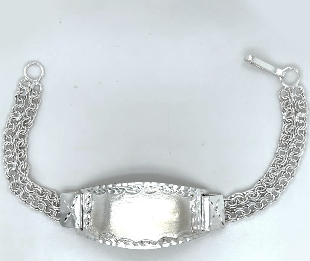 Silver Gent Hand Band