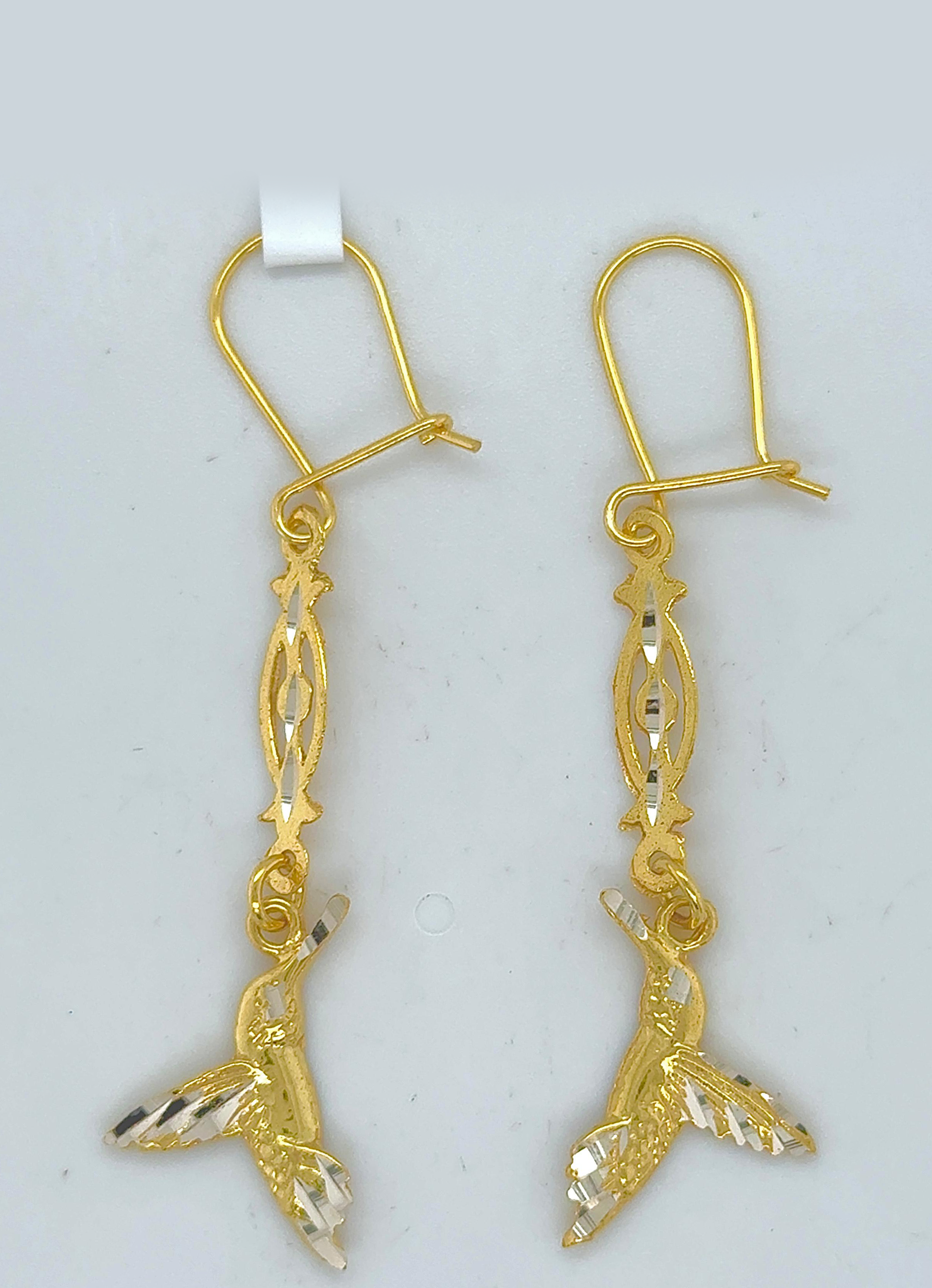 Gold Hanging Earring