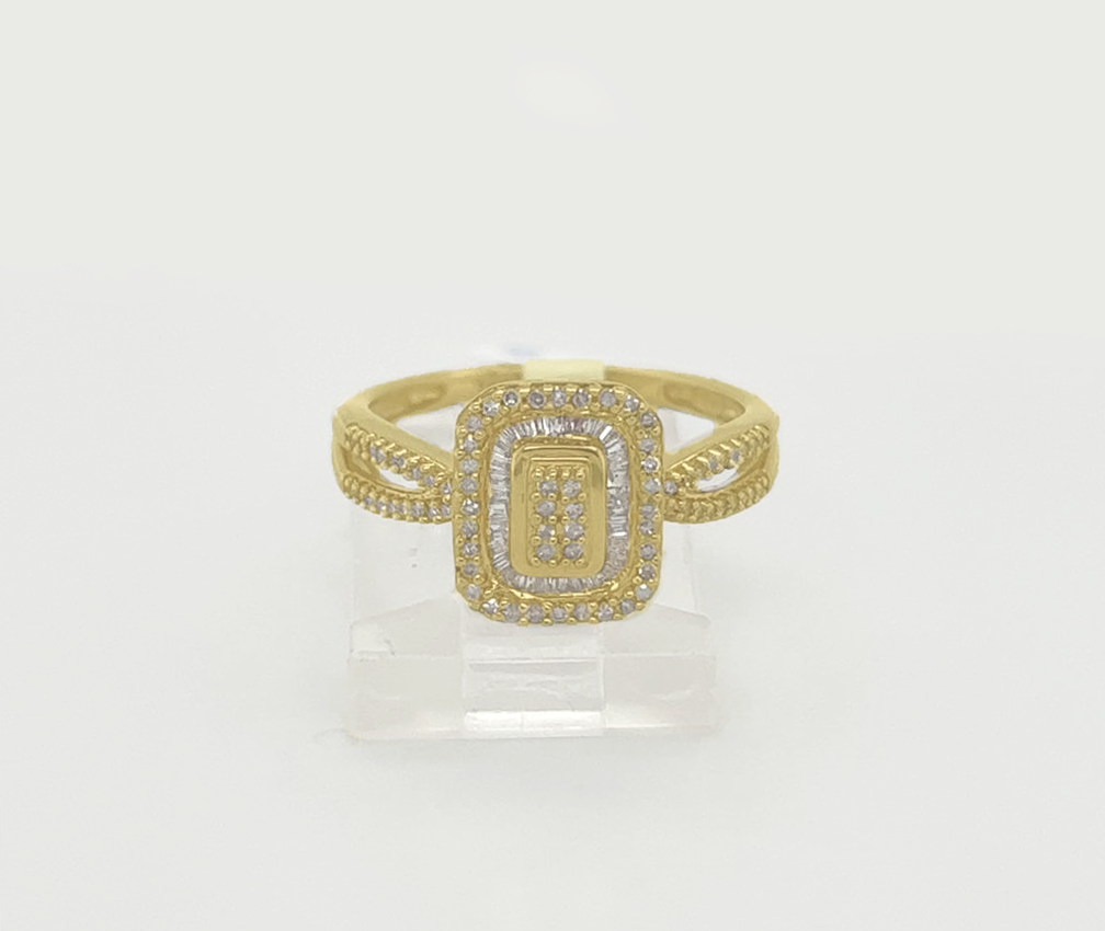 Gold Diamond Engagement Ring