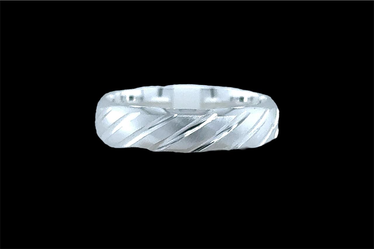 Silver Gent Wedding Ring