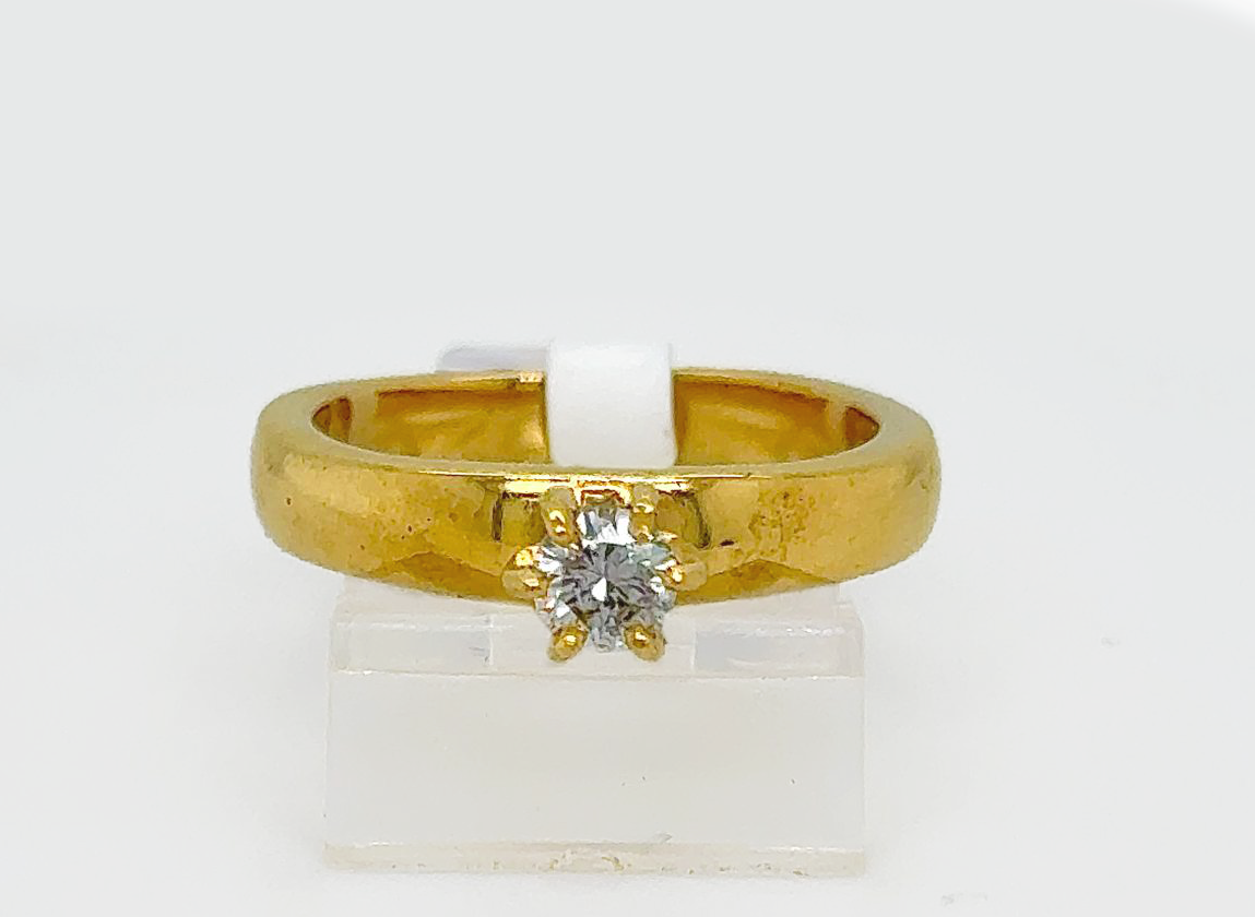 Gold Diamond Engagement Ring