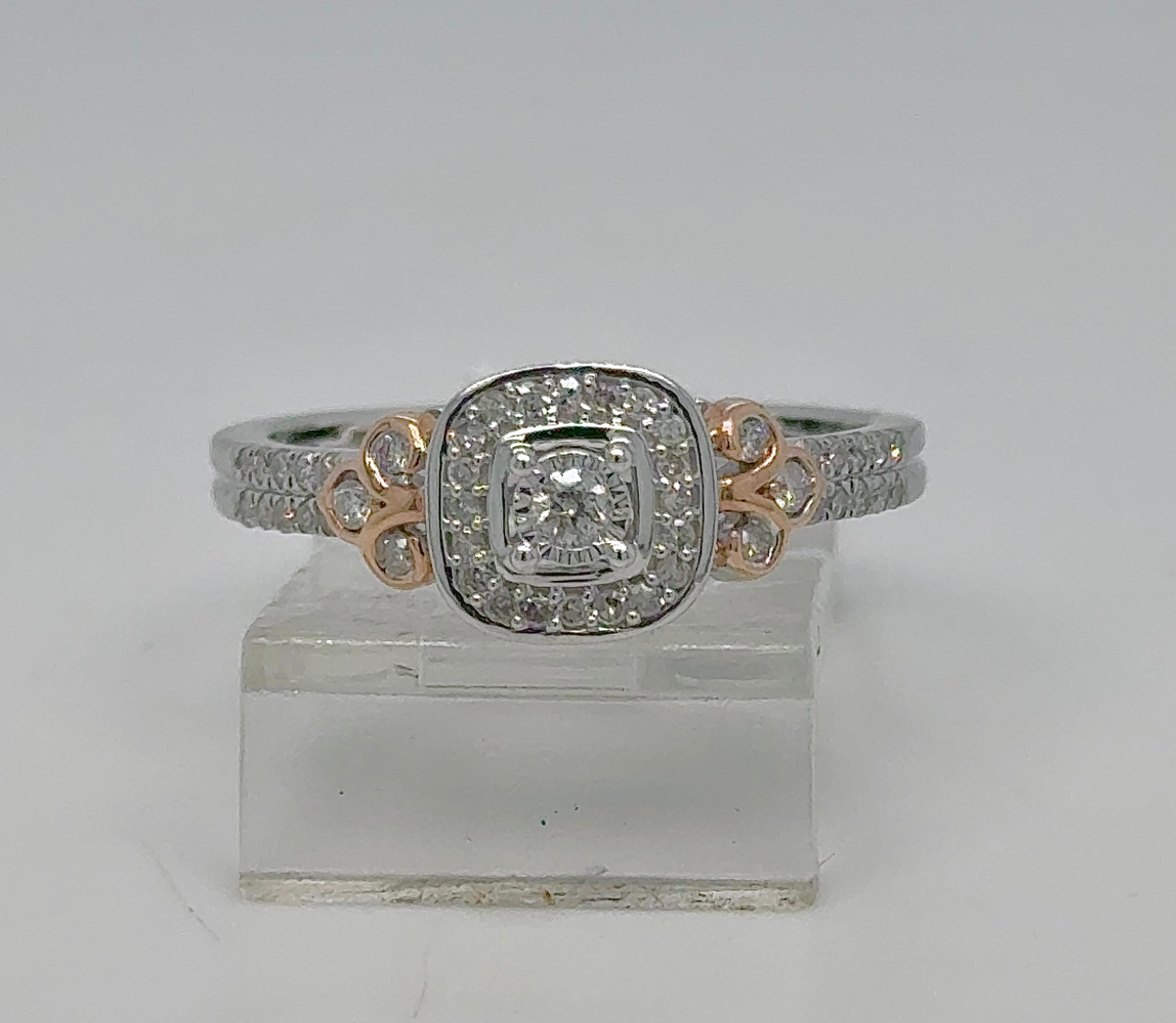 Gold Diamond Engagement Ring