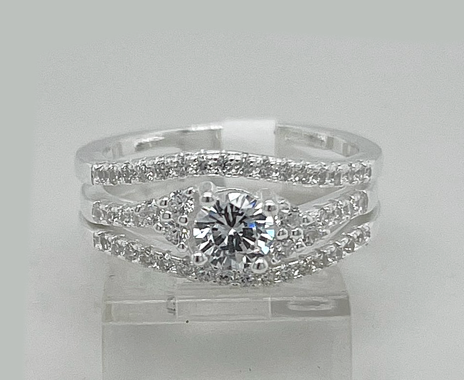 2PC Silver Ladie Ring