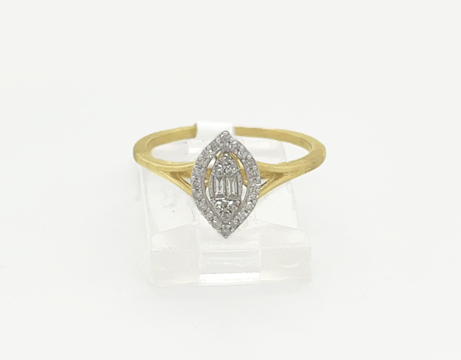 Gold Diamond Engagement Ring