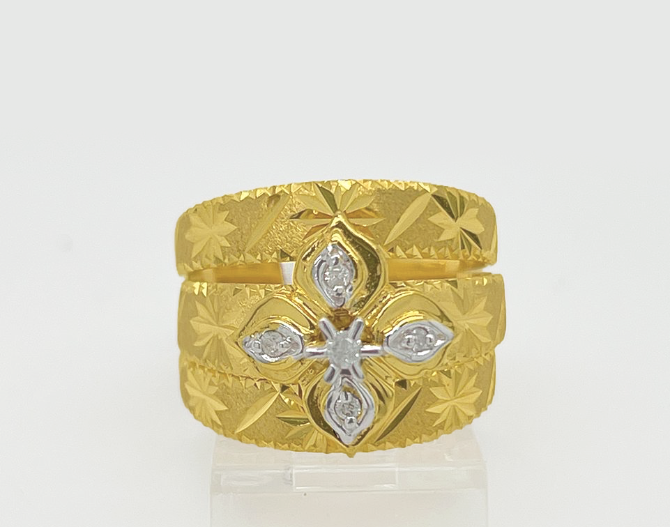 3PC Gold Wedding Ring