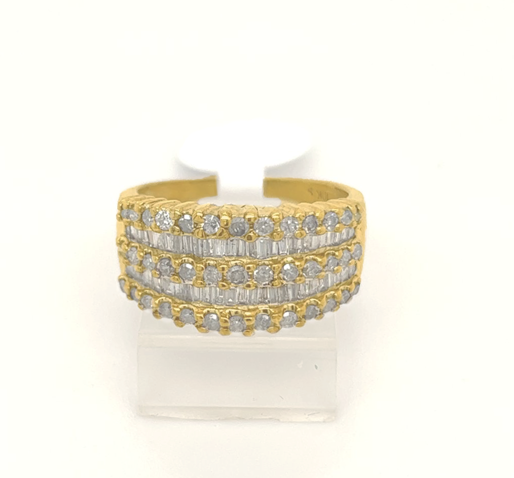 Gold Diamond Engagement Ring