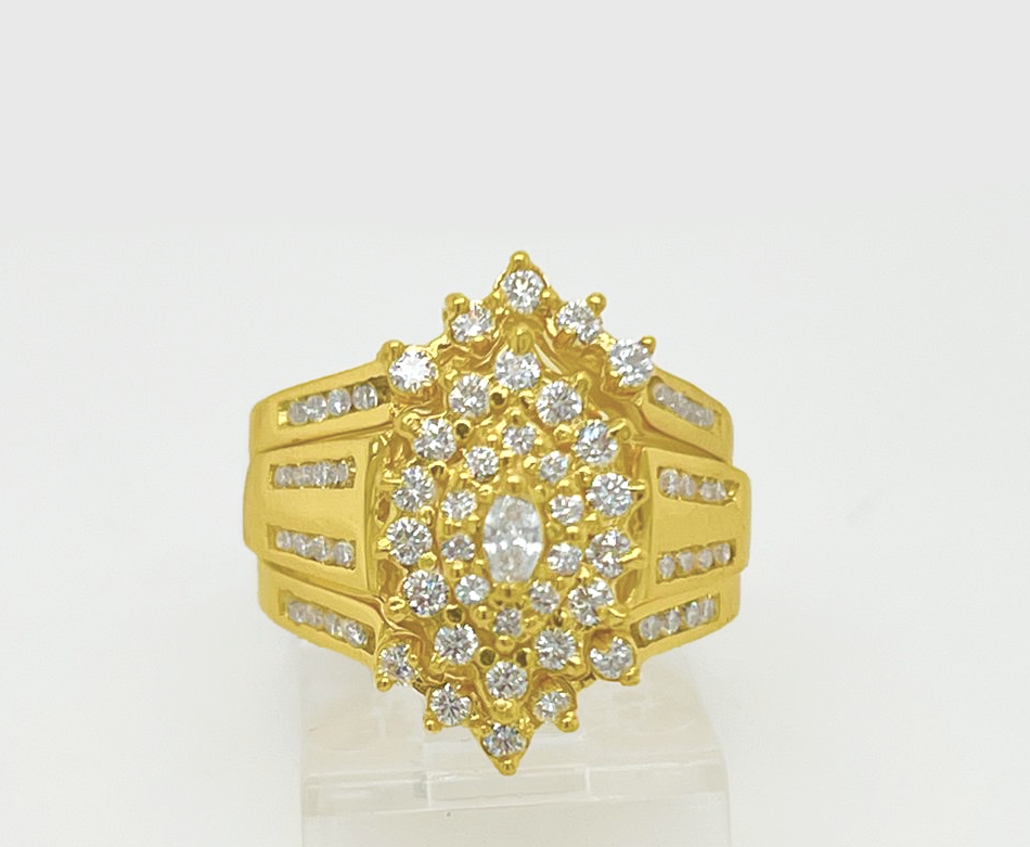 3PC Gold Wedding Ring