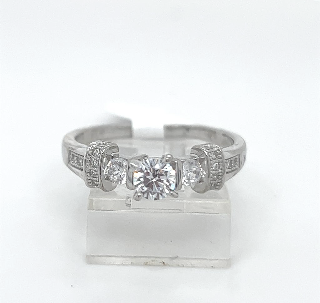 Silver Engagement Ring