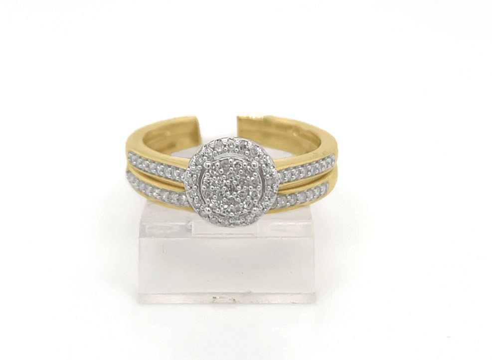 2PC Gold Wedding Ring