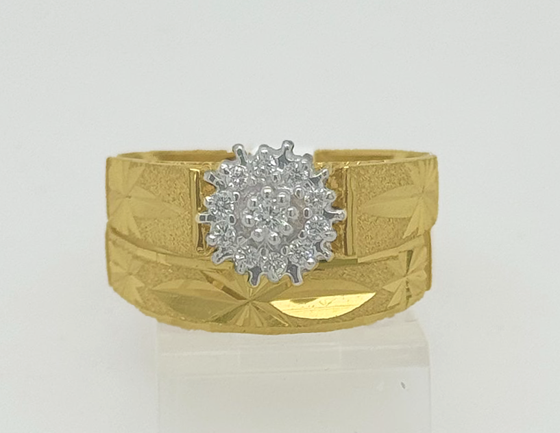 2PC Gold Wedding Ring